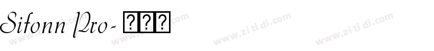 Sifonn Pro字体转换